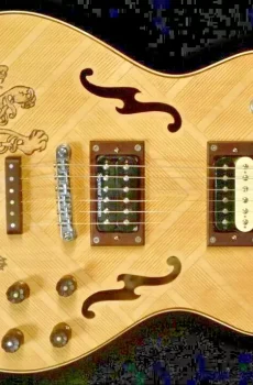 Blueberry Handmade Hollow Body Electric Guitar Seymour Duncans Pre-Order 90 Days