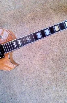 Blueberry Handmade Hollow Body Electric Guitar Angel Motif Pre-Order 90 Days