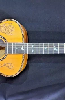 Blueberry Handmade Acoustic Grand Concert Guitar Tree of Life Pre-Order 90 Days