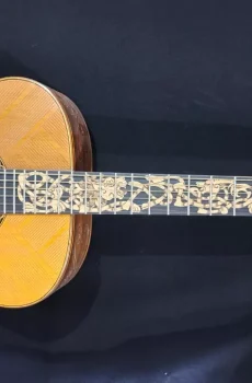 Blueberry Handmade Acoustic Guitar Grand Concert Celtic Lions Pre-Order 90 Days