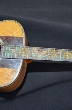 Blueberry Handmade Grand Concert Acoustic Guitar Butterfly Pre-Order 90 Days