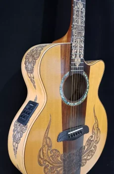 Blueberry Handmade Grand Concert Acoustic Guitar Ornamental Pre-Order 90 Days