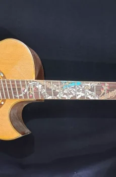 Blueberry Handmade Gr Concert Fanned Fret Acoustic Guitar Gecko Pre-Order 90 Day