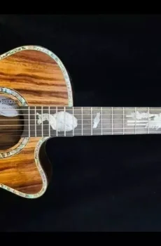 Blueberry Handmade Grand Concert Acoustic Guitar Bali Motif Pre-Order 90 Da