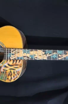 Blueberry Handmade Acoustic Guitar Grand Concert Tigers Built to Order