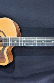 Blueberry Handmade Grand Concert Acoustic Guitar Maple Leaf Pre-Order 90 Days