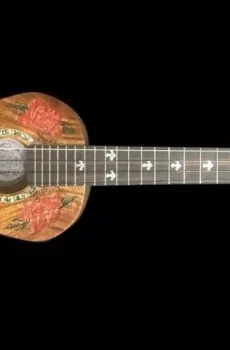 Blueberry Handmade Tenor Ukulele Floral Motif Pre-Order 90 Days