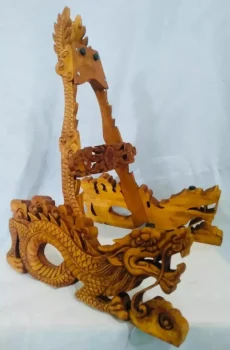 Blueberry Handmade Carved Wood Guitar Stand Dragon Pre-Order 60 Day Deliver