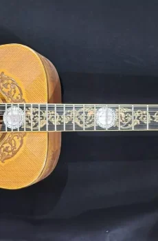 Blueberry Handmade Acoustic Dreadnought Guitar Faith Motif Pre-Order 90 Days