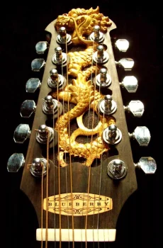 Blueberry Handmade Twelve String Acoustic Guitar Dragons Pre-Order 90 Days