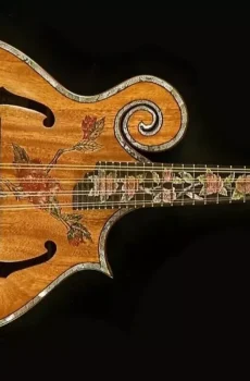 Blueberry Handmade Mandolin Floral F-Style Motif Pre-Order 90 Days