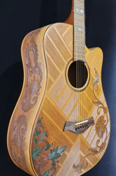 Blueberry Handmade Dreadnought Acoustic Guitar Pre-Order 90 Days