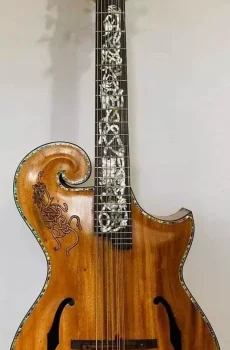 Blueberry Handmade Twelve String Mandolin Celtic Motif F-Style Pre-Order 90 Days