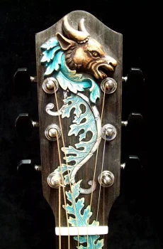 Blueberry Handmade Dreadnought Acoustic Guitar Taurus Zodiac Pre-Order 90 Days