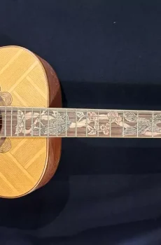 Blueberry Handmade Dreadnought Acoustic Guitar Eagle Motif Pre-Order 90 Days