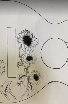 Blueberry Modify or Add Artwork for Custom Guitar