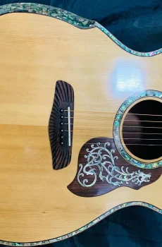 Blueberry Handmade Jumbo Size Acoustic Guitar Celtic Motif - Pre-Order 90 Days