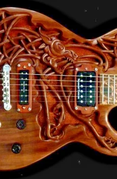 Blueberry Handmade Electric Guitar Celtic Dragon SD Pickups Pre-Order 90 Days