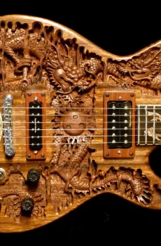 Blueberry Handmade Electric Guitar Dragon w/ Seymour Duncans Pre-order 90 Days