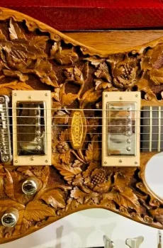 Blueberry Handmade Electric Guitar Floral Seymor Duncan Pickups Pre-Order 90 Day