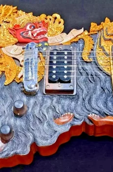 Blueberry Handmade Electric Guitar Bali Barong Seymour Duncan Pre-Order 90 Days