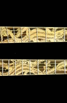 Blueberry Handmade Double Neck Acoustic Guitar Lizards FanFret Pre-Order 90 Days